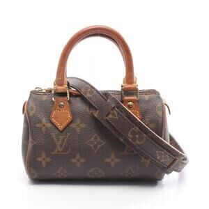 Louis Vuitton Speedy handbag canvas leather Monogram Brown